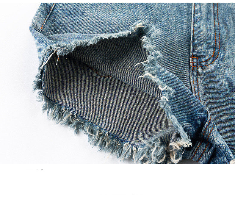 Women’s High-Waist Loose Denim Shorts – Casual Summer Style