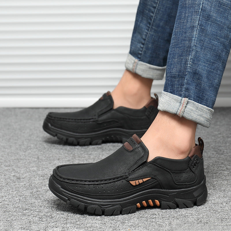 Men’s Hiking Shoes – Large Casual Leather Shoes