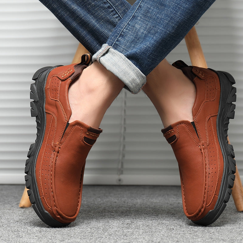 Men’s Hiking Shoes – Large Casual Leather Shoes