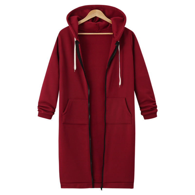 Women’s Hooded Long Sleeve Fleece Jacket – Casual Autumn /Winter Coat, High Quality✓