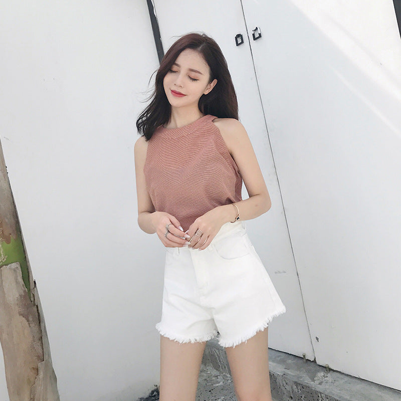 Women’s High-Waist Loose Denim Shorts – Casual Summer Style