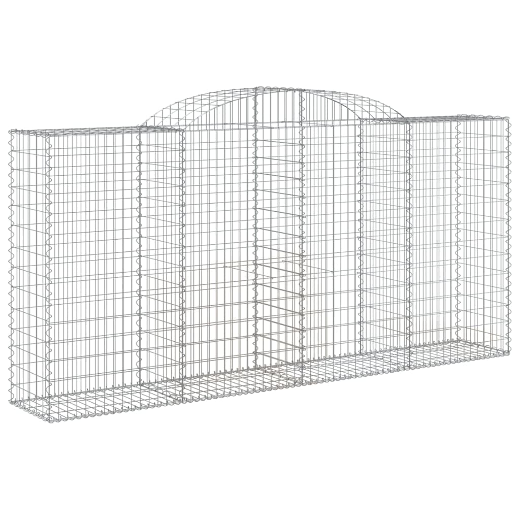 Arched Gabion Baskets 10 pcs 300x50x140/160 cm Galvanised Iron
