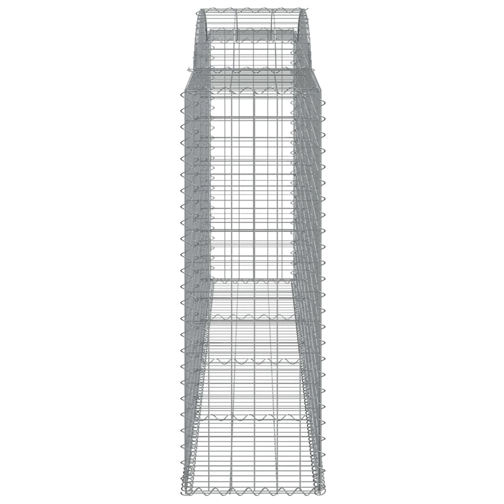 Arched Gabion Baskets 10 pcs 300x50x140/160 cm Galvanised Iron