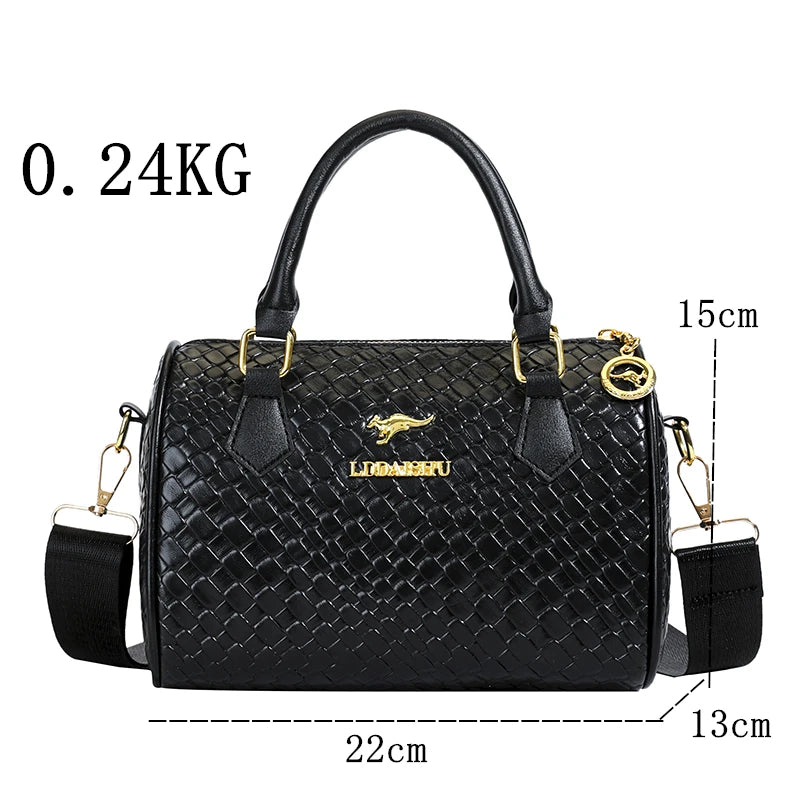 Women's PU Leather Shoulder Bag – Vintage Style, Crossbody, Large Capacity