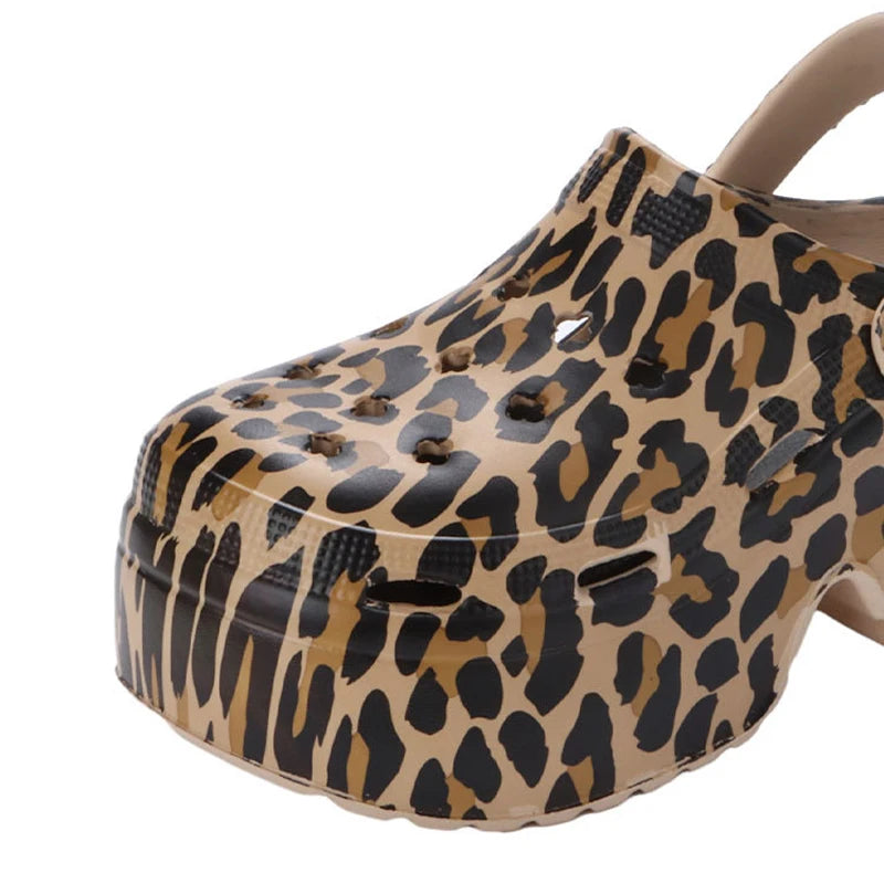 Women’s Platform Slide Sandals – Chunky Sole, Beach or Home Wear