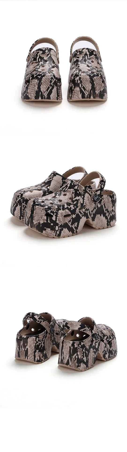 Women’s Platform Slide Sandals – Chunky Sole, Beach or Home Wear