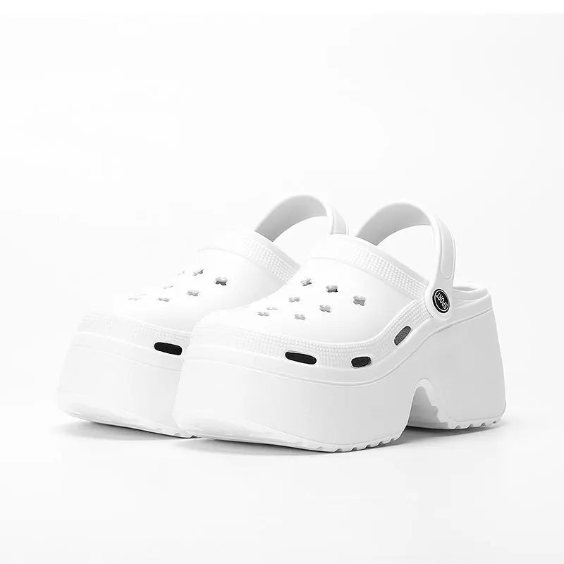 Women’s Platform Slide Sandals – Chunky Sole, Beach or Home Wear
