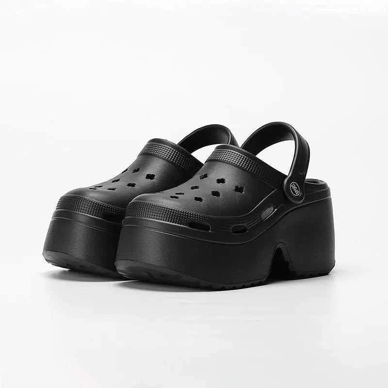 Women’s Platform Slide Sandals – Chunky Sole, Beach or Home Wear