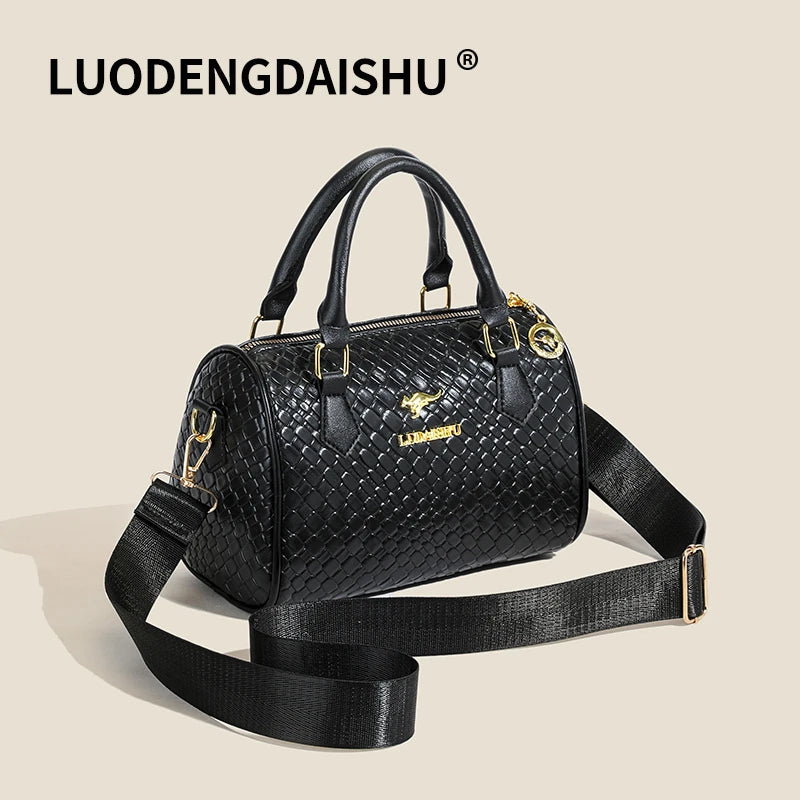 Women's PU Leather Shoulder Bag – Vintage Style, Crossbody, Large Capacity