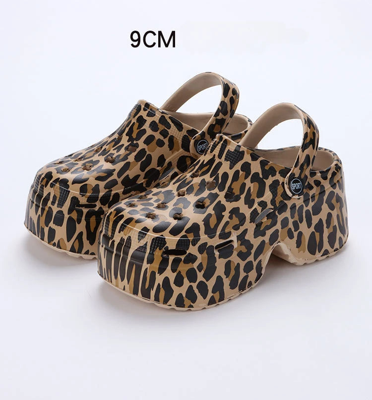 Women’s Platform Slide Sandals – Chunky Sole, Beach or Home Wear