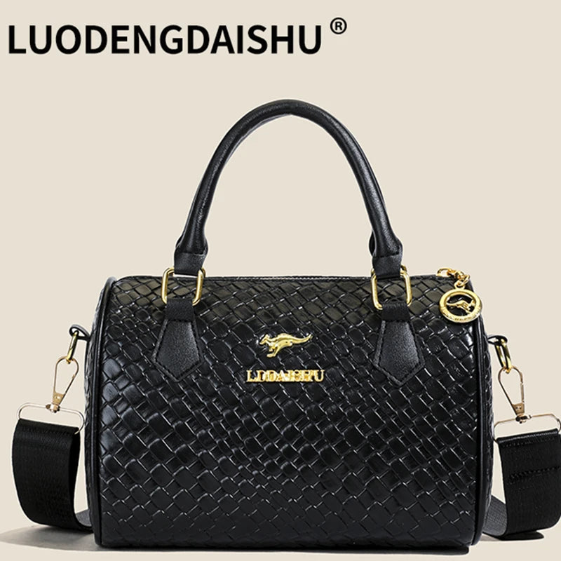 Women's PU Leather Shoulder Bag – Vintage Style, Crossbody, Large Capacity