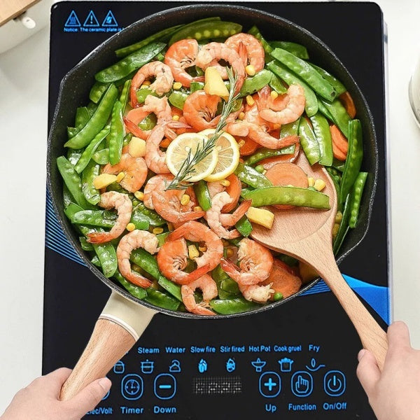 Compact Induction Cooker 🔥 Fast & Safe Cooking with Timer & Safety Lock