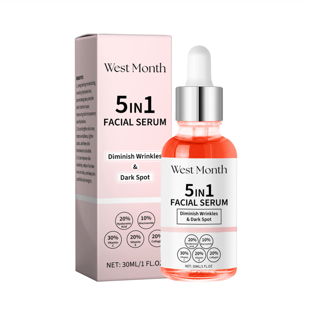 5-in-1 Anti-Wrinkle Facial Moisturizer – Vitamin C, Hyaluronic Acid, Collagen & Niacinamide