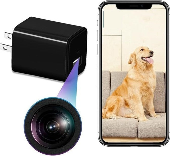 Smart Camera Charger – WiFi Security Camera with 2K Video, Wide-Angle Lens & Motion Detection