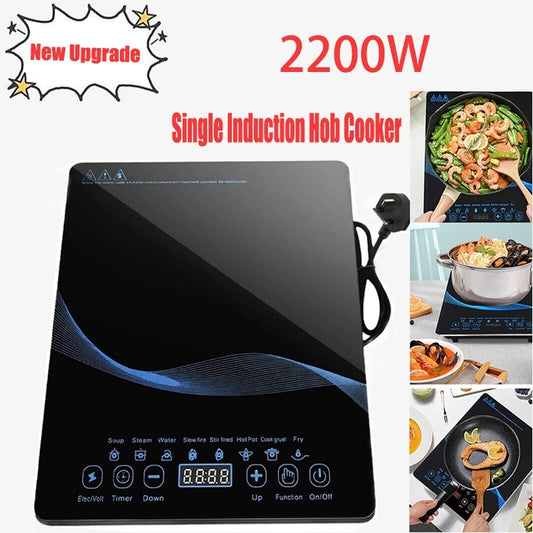 Compact Induction Cooker 🔥 Fast & Safe Cooking with Timer & Safety Lock