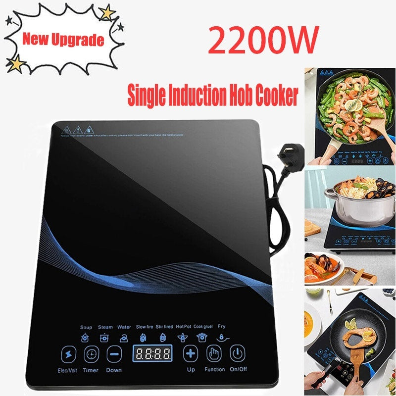 Compact Induction Cooker 🔥 Fast & Safe Cooking with Timer & Safety Lock