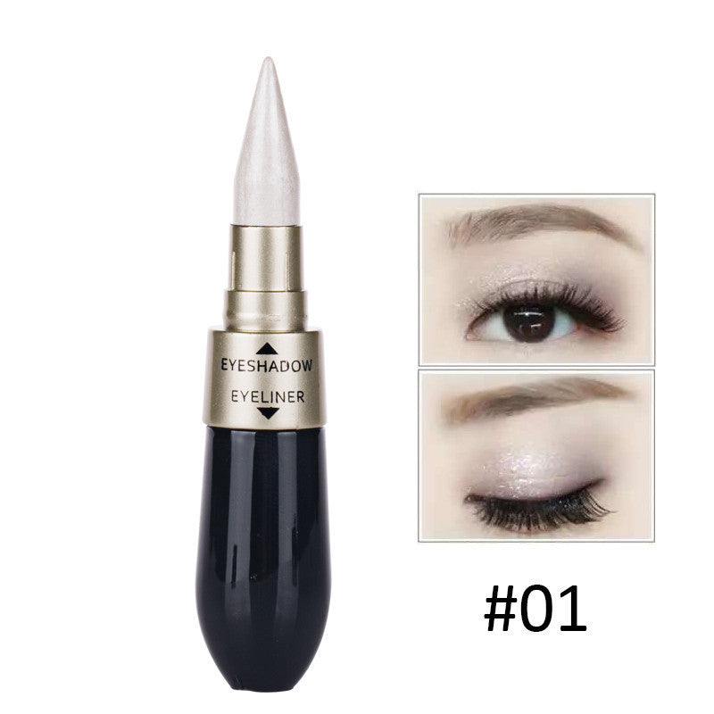 2-in-1 Double Head Eyeshadow & Eyeliner – Waterproof, Long-Lasting, 6 Colors, Natural Look