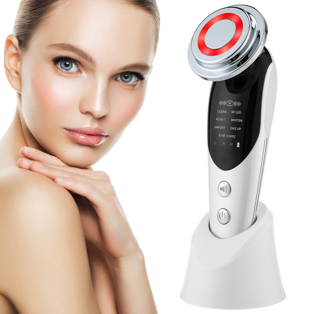 7-in-1 Facial Massager – EMS Microcurrent, LED Light Therapy & Skin Rejuvenation Device