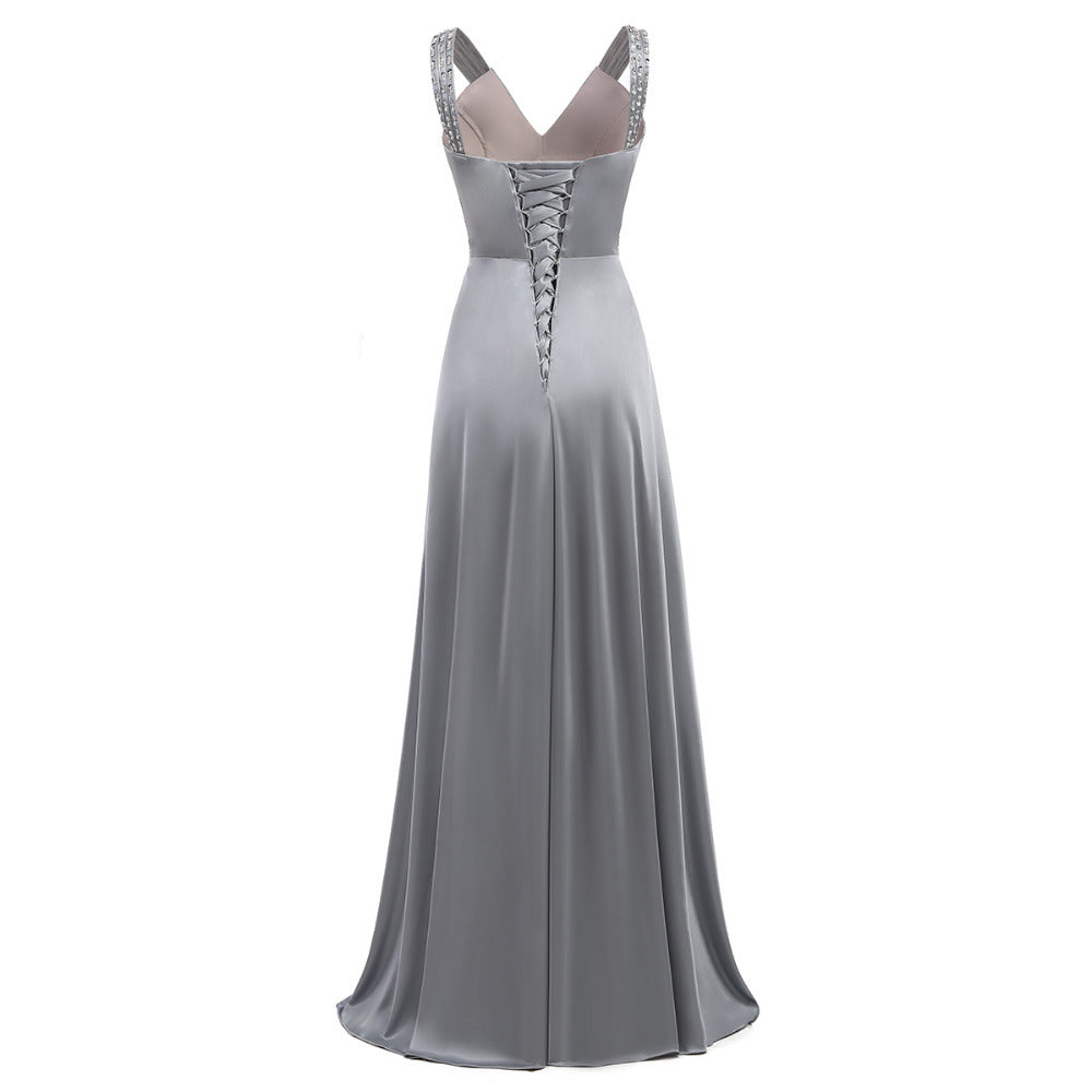 Sleeveless Formal Evening Dress – Elegant A-Line Gown for Weddings & Events