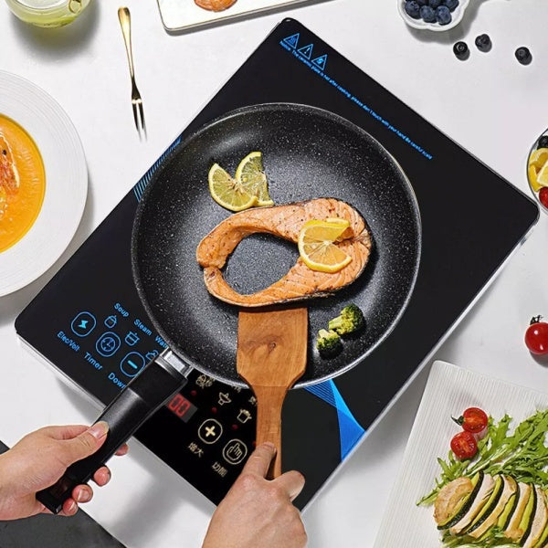 Compact Induction Cooker 🔥 Fast & Safe Cooking with Timer & Safety Lock