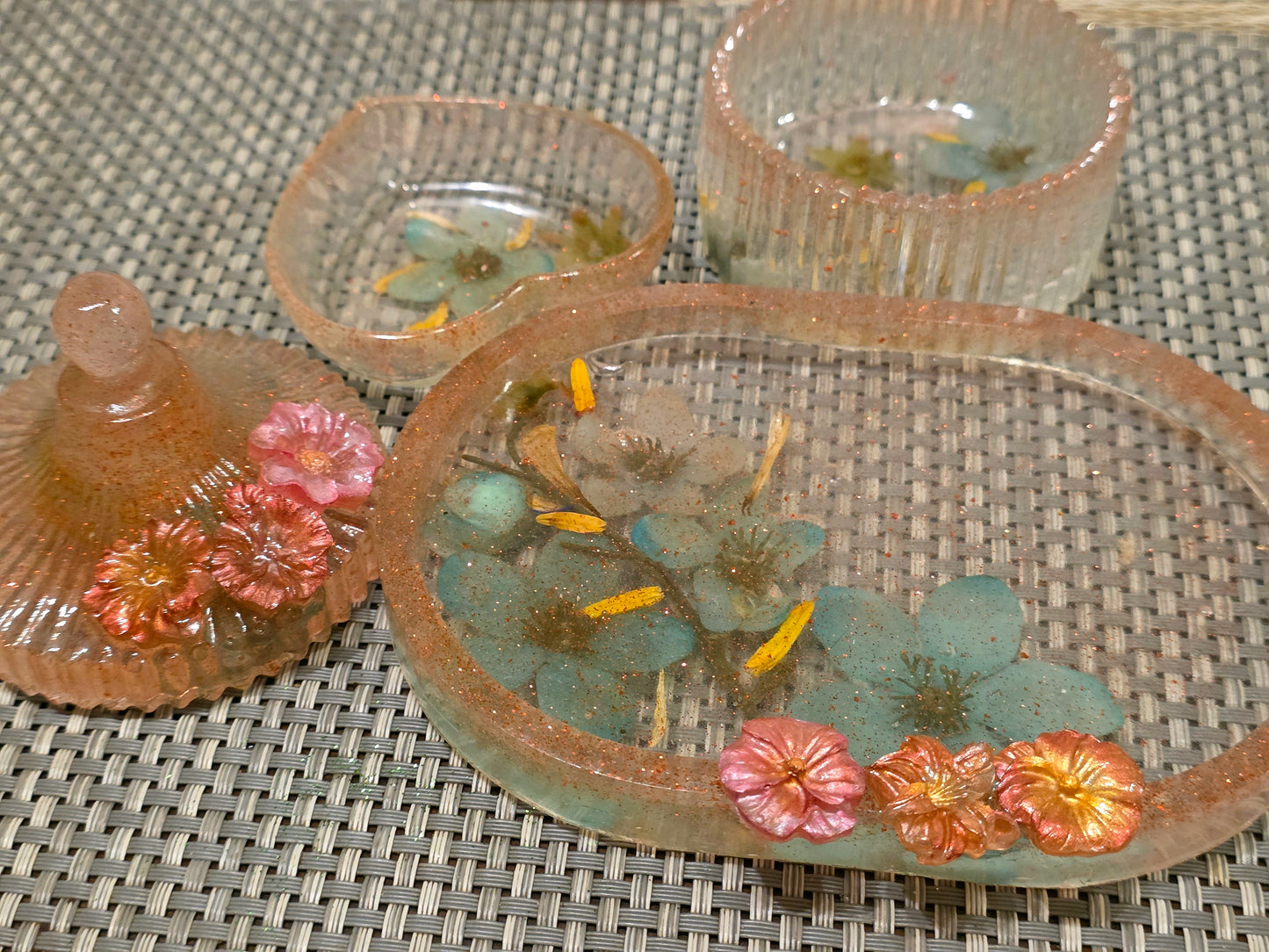 Jewellery resin organisatore