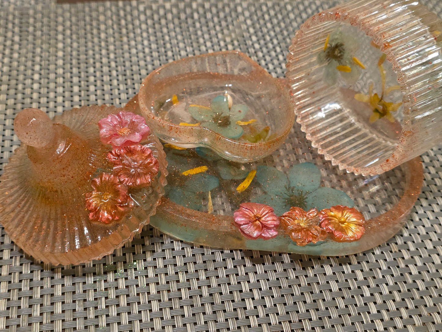 Jewellery resin organisatore