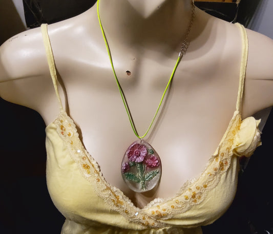 3D Resin Necklace – Handmade