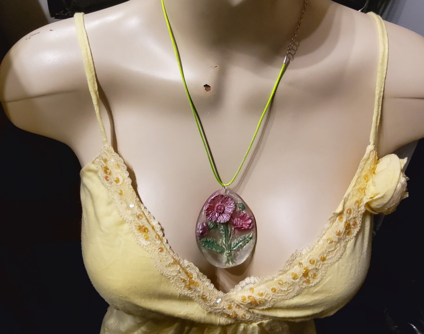 3D Resin Necklace – Handmade