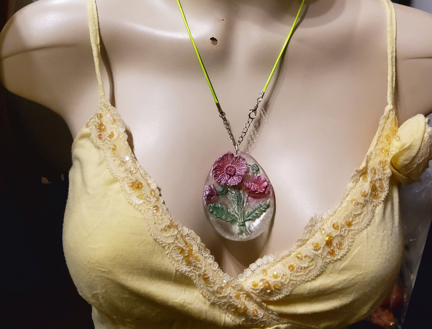 3D Resin Necklace – Handmade