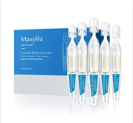 Private Brand Skin Care Ceramide Oligopeptide Sodium Hyaluronate Repair Soothing Moisturizing Facial Ampoule