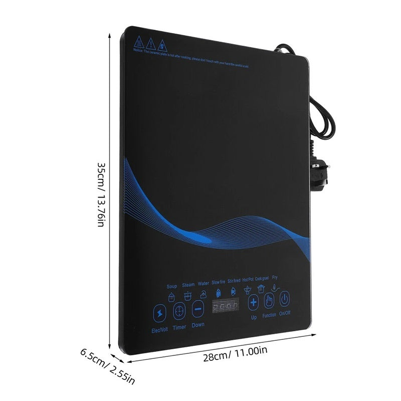 Compact Induction Cooker 🔥 Fast & Safe Cooking with Timer & Safety Lock