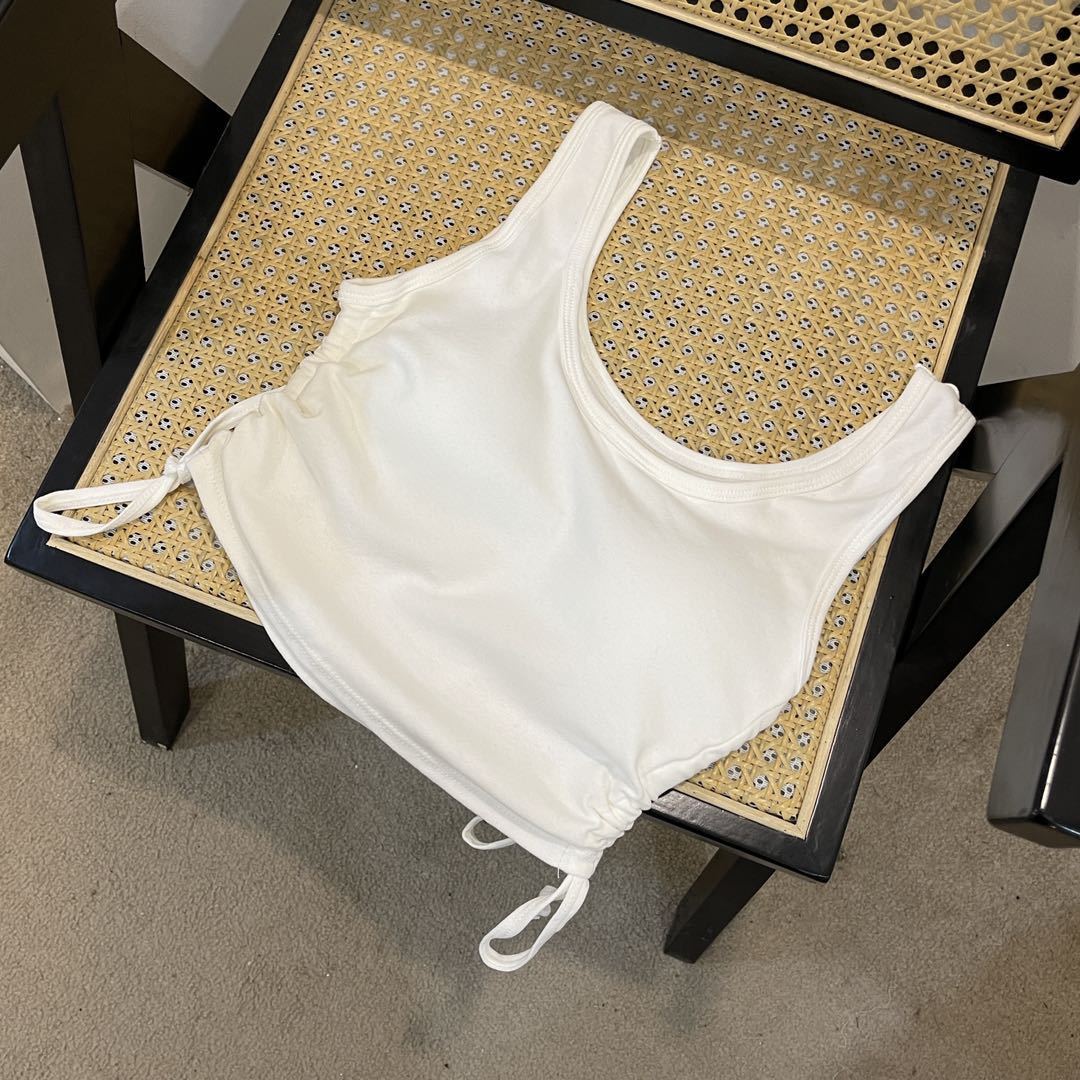 Cotton Versatile Anti Glare Sleeveless Thin Summer Fitted Vest For Women