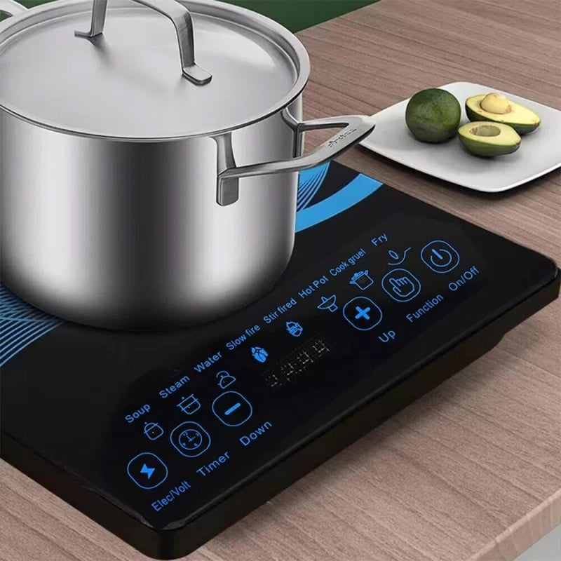 Compact Induction Cooker 🔥 Fast & Safe Cooking with Timer & Safety Lock