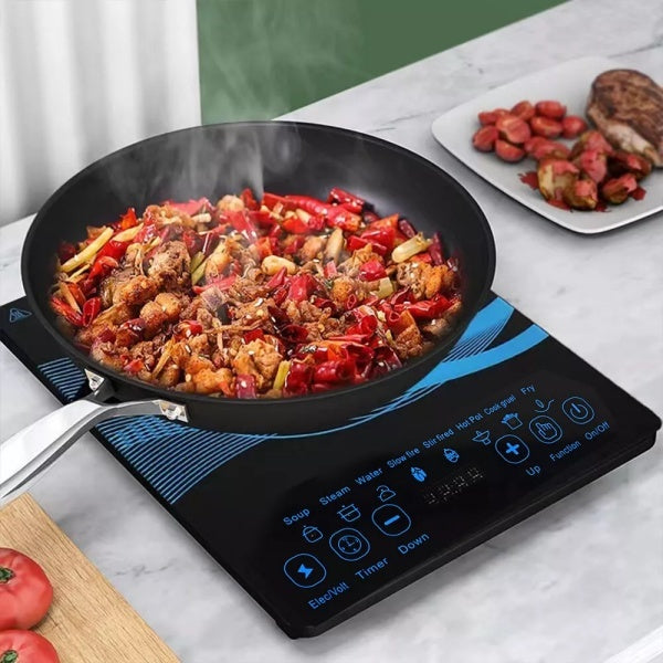 Compact Induction Cooker 🔥 Fast & Safe Cooking with Timer & Safety Lock