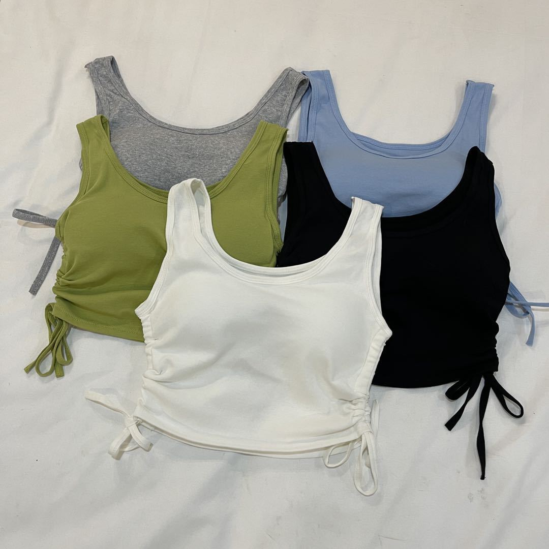 Cotton Versatile Anti Glare Sleeveless Thin Summer Fitted Vest For Women