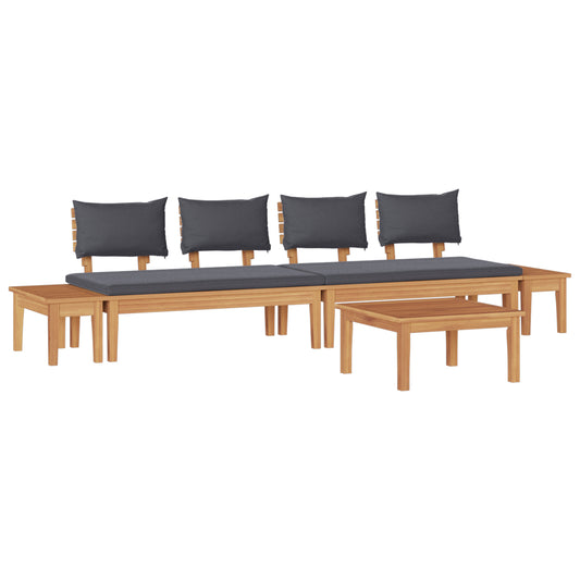 5 Piece Garden Dining Set Solid Wood Teak, vidaXL 2 Piece Garden Bench Set Solid Wood Teak, vidaXL Garden Table 60x60x30 cm Solid Wood Teak