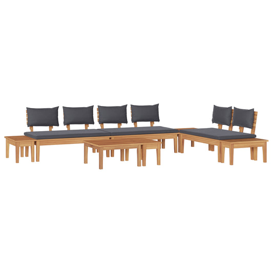 5 Piece Garden Bench Set with Cushions Solid Wood Teak, vidaXL 2 Piece Garden Bench Set Solid Wood Teak, vidaXL Garden Table 60x60x30 cm Solid Wood Teak