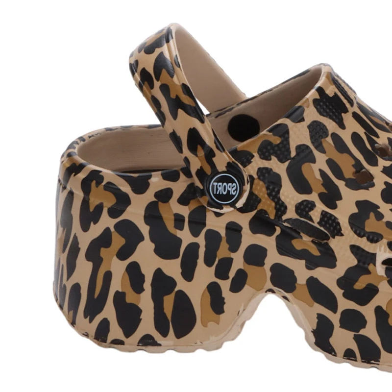 Women’s Platform Slide Sandals – Chunky Sole, Beach or Home Wear