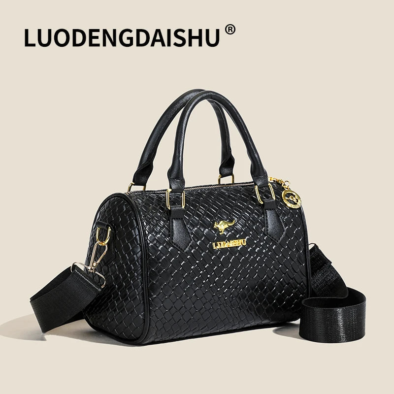 Women's PU Leather Shoulder Bag – Vintage Style, Crossbody, Large Capacity