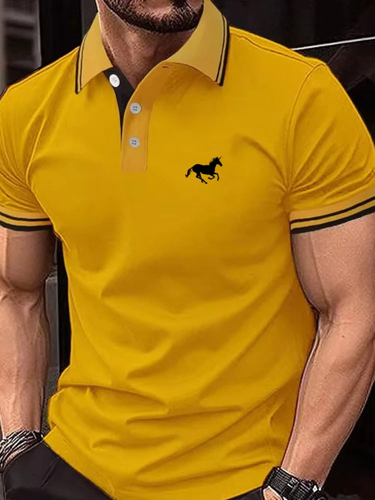 New Men's  Summer T-shirt casual, Polo, size S/3XL