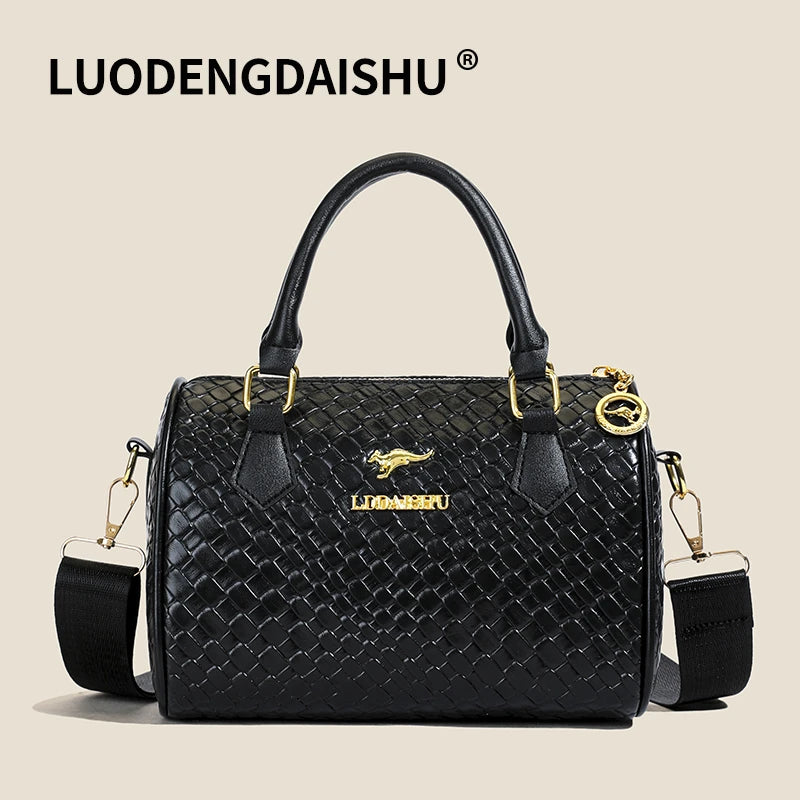 Women's PU Leather Shoulder Bag – Vintage Style, Crossbody, Large Capacity