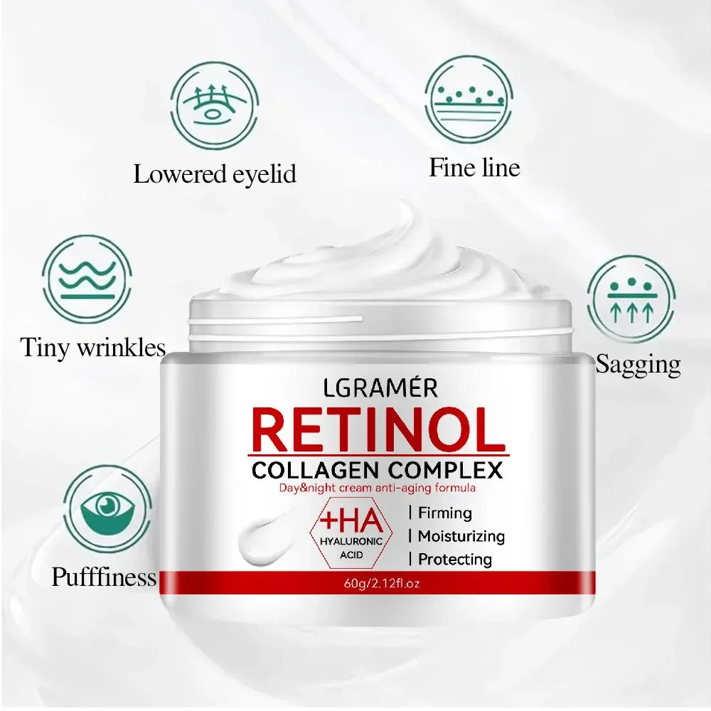 Anti-Aging Retinol Face Cream – Collagen Moisturizer for Wrinkles & Brightening