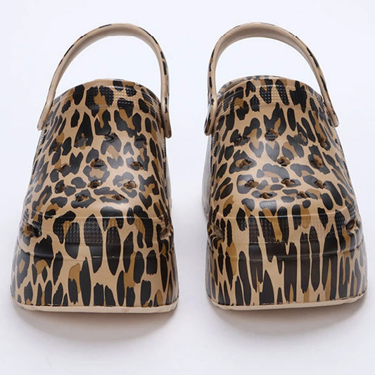 Women’s Platform Slide Sandals – Chunky Sole, Beach or Home Wear