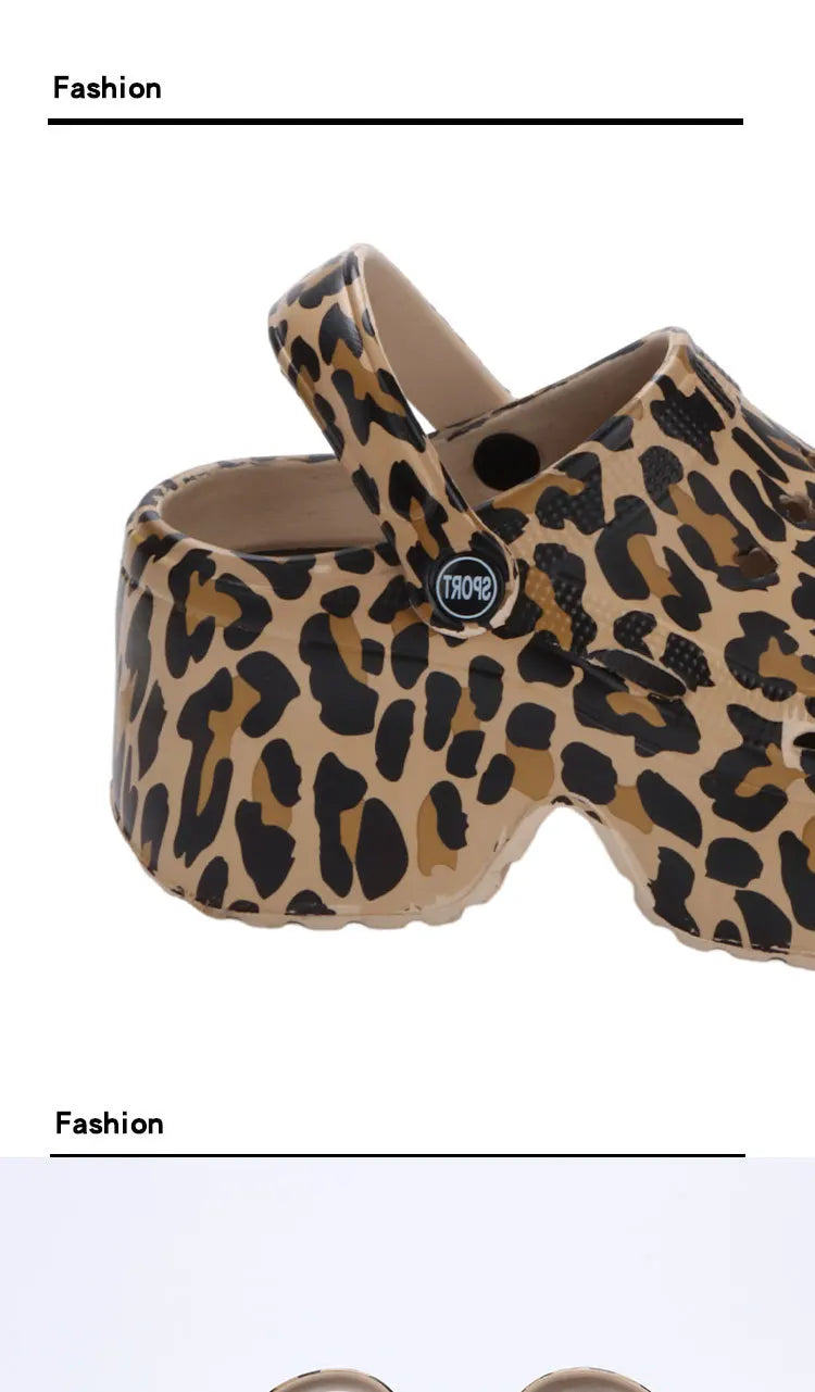Women’s Platform Slide Sandals – Chunky Sole, Beach or Home Wear