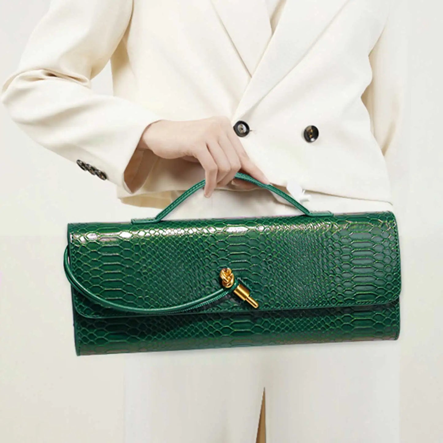 Stone Texture PU Leather Top-Handle Bag – Crossbody Style for Women