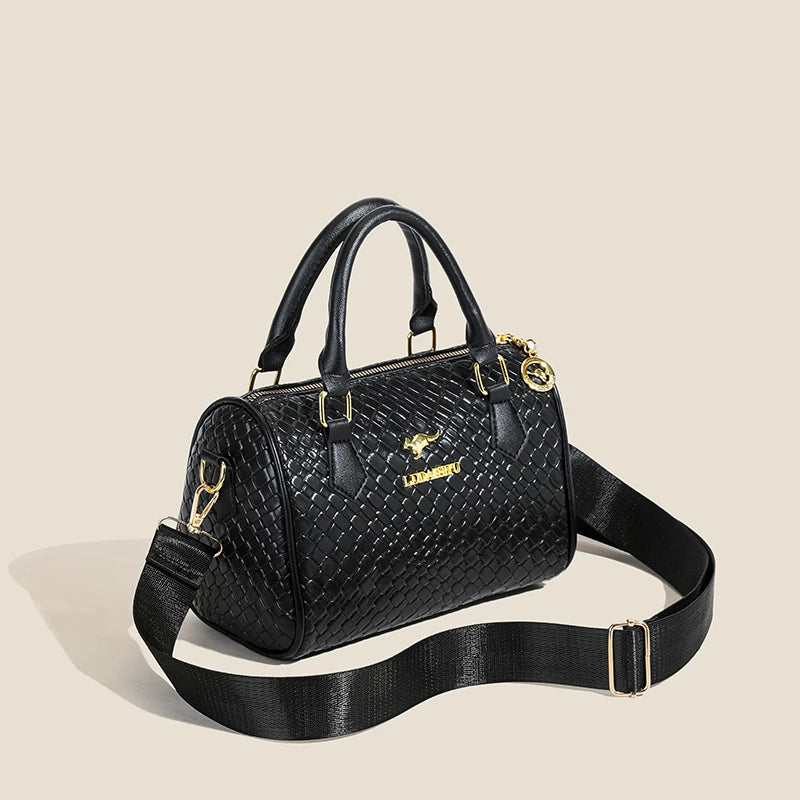Women's PU Leather Shoulder Bag – Vintage Style, Crossbody, Large Capacity