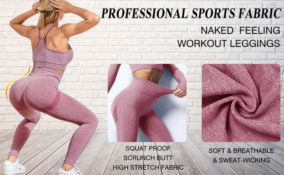 Gradient High Waist Leggings for Women – Workout Jogging Push Up