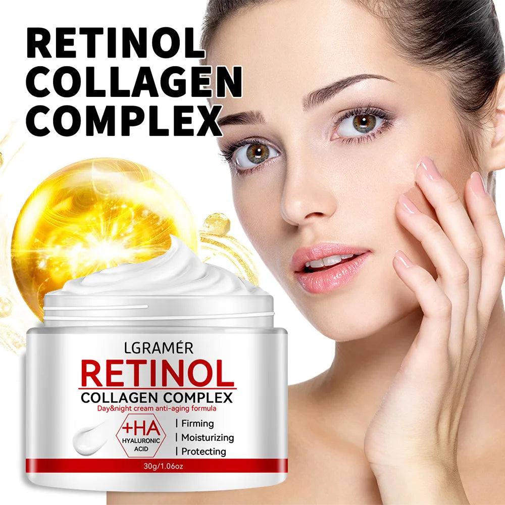 Anti-Aging Retinol Face Cream – Collagen Moisturizer for Wrinkles & Brightening