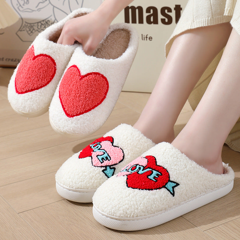 Women's Home Slippers Fashion Plush House Shoes