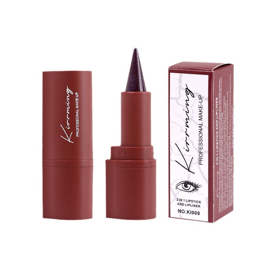 2-în-1 Luxury Eyeliner & Lip Color – Waterproof, Long-Lasting Beauty